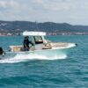Vista laterale dell'imbarcazione Tuccoli T210 SF Giannutri in mare aperto